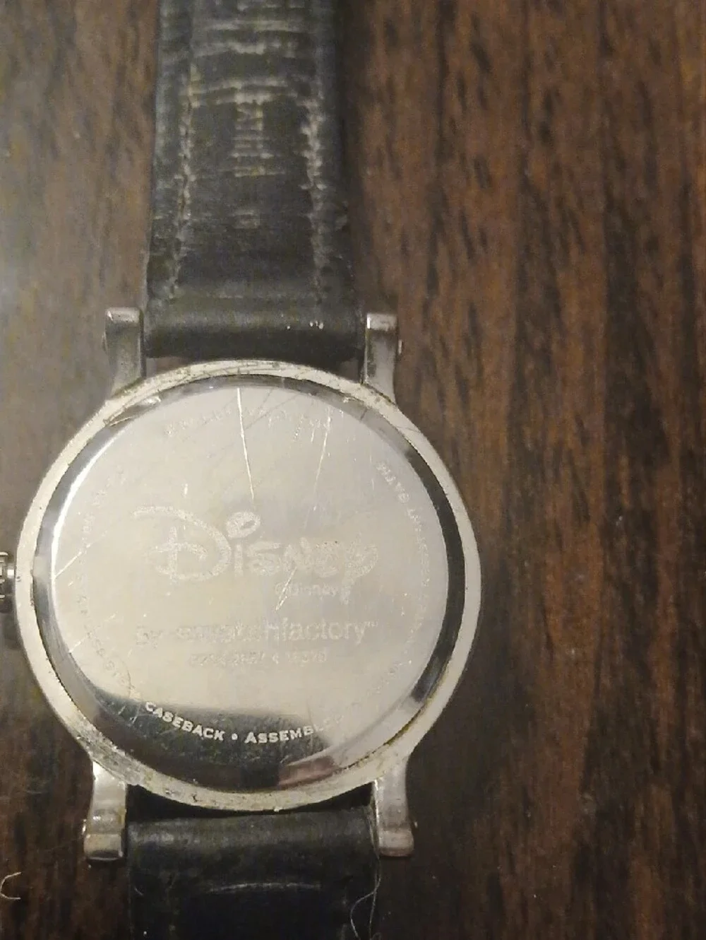 Disney Black Mickey Mouse Wrist Watch with Yellow and Red Accents